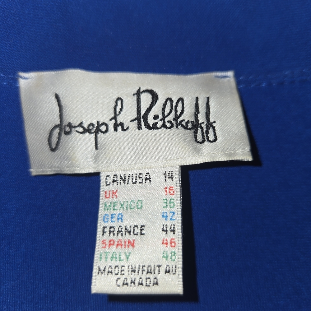 Joseph Ribkoff Blue Button Down Shirt - Picture 2 of 7